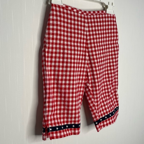 Cottontail Originals Girls Gingham Wrap Halter Top Crop Pants USA Vintage 4T - Picture 8 of 14
